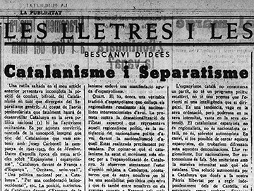 “Catalanisme i separatisme III” (2)