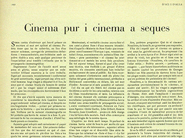 “Cinema pur i cinema a seques”