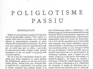 “Poliglotisme passiu”
