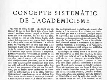 “Concepte sistemàtic de l’academicisme”