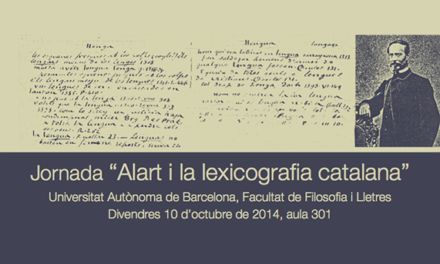 Jornada "Alart i la lexicografia catalana"