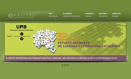 El Màster Oficial Interuniversitari Estudis Avançats de Llengua i Literatura catalanes (MOIELLC)