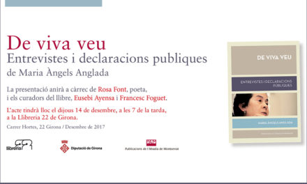 Presentació del llibre De viva veu, a la Llibreria 22 de Girona