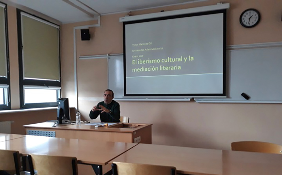 Conferències de Víctor Martínez-Gil a la Universitat Adam Mickiewicz de Poznan
