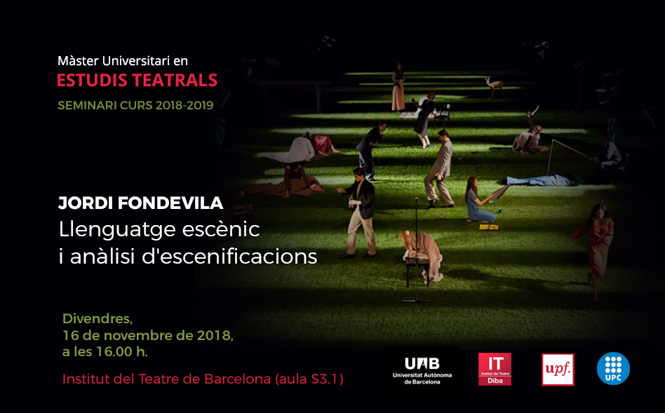 Seminari MUET: "Llenguatge escènic i anàlisi d'escenificacions", amb Jordi Fondevila