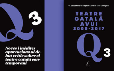 Fonoll publica Teatre català avui 2000-2017
