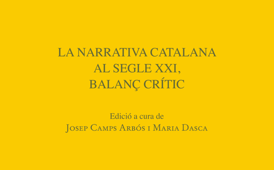 La SCLL publica "La narrativa catalana del segle XXI, Balanç crític"