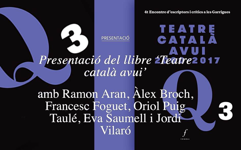 Presentació del llibre ‘Teatre català avui’ a la Sala Beckett