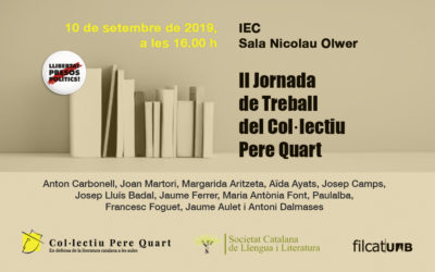 II Jornada de Treball del Col·lectiu Pere Quart