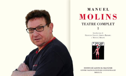 Alfons el Magnànim publica Teatre complet de Manuel Molins