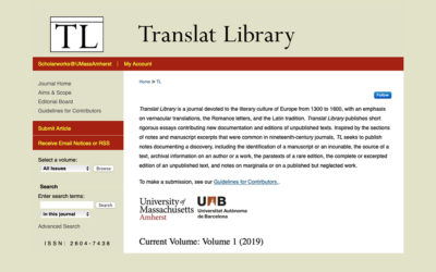 Translat Library: una nova revista sobre cultura llatina i romànica