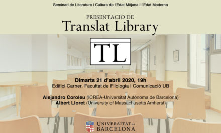 Presentació de la revista Translat Library