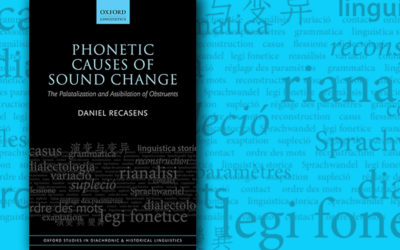 Daniel Recasens publica "Phonetic Causes of Sound Change"