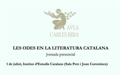 Jornada "Les odes en la literatura catalana"