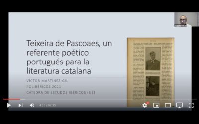 Video de la conferència de Víctor Martínez-Gil sobre Teixeira de Pascoaes