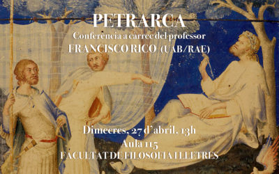 Conferència de Francisco Rico: "Petrarca"