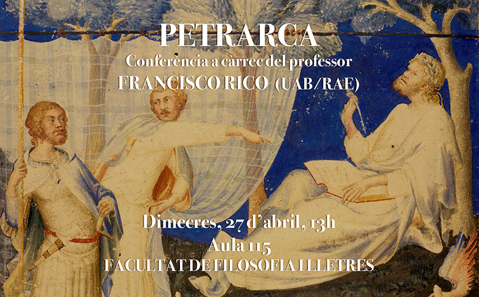 Conferència de Francisco Rico: "Petrarca"
