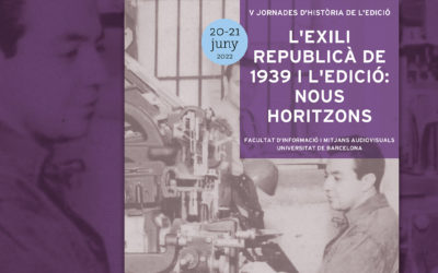 Jornades "L'exili republicà de 1939 i l'edició"