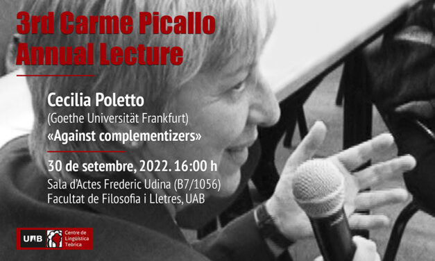 3rd Carme Picallo Annual Lecture