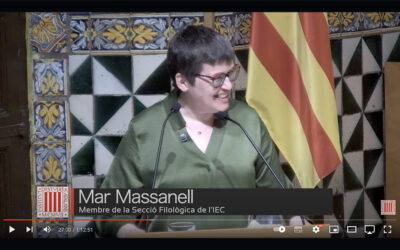 Vídeo del discurs de Mar Massanell a la inauguració del curs 2022-2023 de l’IEC