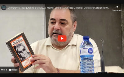 Vídeo de la conferència de Jordi Cornudella sobre editar Ferrater