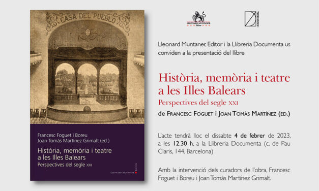Presentació del llibre <em>Història, memòria i teatre a les Illes Balears</em>
