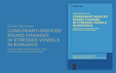 Daniel Recasens publica “Consonant-induced sound changes in stressed vowels in Romance”