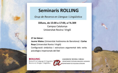 Seminari ROLLING amb Jaume Mateu i Carles Royo