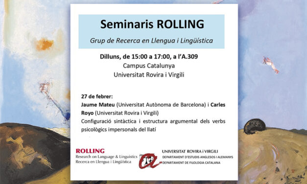 Seminari ROLLING amb Jaume Mateu i Carles Royo