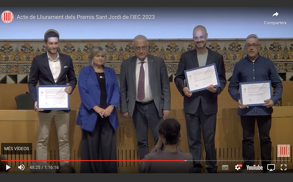 Vídeo i fotografies de l’entrega del premi Marià Aguiló a Sebastià Salvà