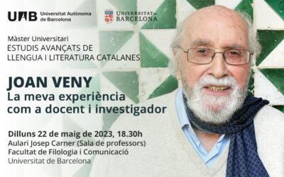 Cloenda del curs 2022-2023 del Màster en Estudis Avançats amb Joan Veny