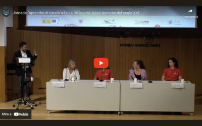 Vídeo de la jornada “Aprendre el català a l’aula de la vida”
