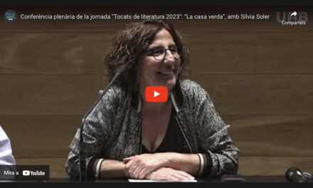 Vídeo i fotografies de la conferència de Sílvia Soler: “La casa verda”