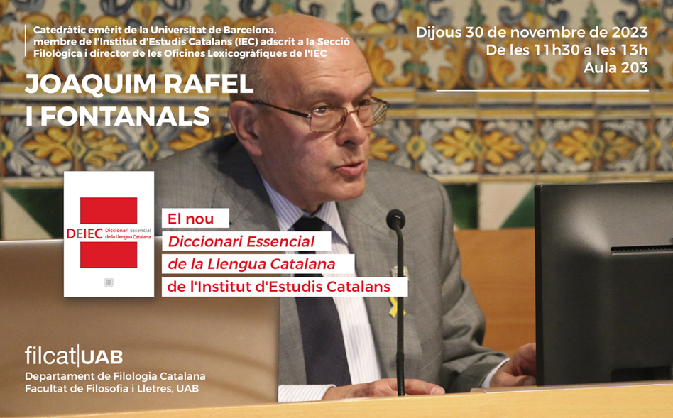 Conferència del Dr. Joaquim Rafel i Fontanals
