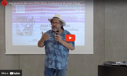 Vídeo de la conferència de Joan Casas en la inauguració del MUET
