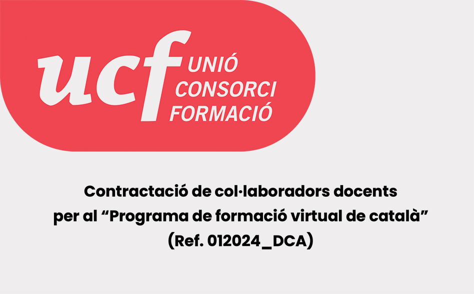 Contractació de col·laboradors docents per al “Programa de formació virtual de català”