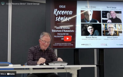 Vídeo del cicle “Recerca Sènior” amb David George