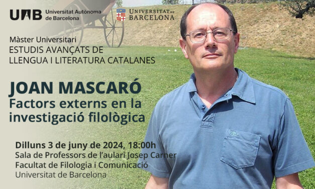 Cloenda del curs 2023-2024 del Màster en Estudis Avançats amb Joan Mascaró