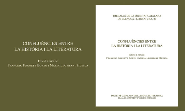 La SCLL publica “Confluències entre la història i la literatura”