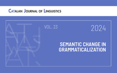 Publicat el volum 23 de la revista “Catalan Journal of Linguistics”