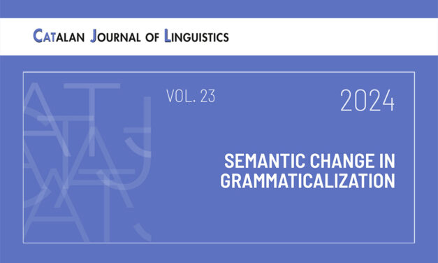 Publicat el volum 23 de la revista “Catalan Journal of Linguistics”