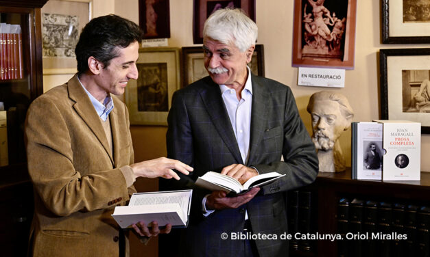 Lluís Quintana i Ignasi Moreta presenten l’edició crítica de la prosa de Joan Maragall