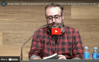 Vídeo de la conferència de Roger Mas al Màster d’Estudis Avançats