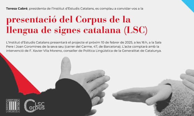 Presentació del Corpus de la llengua de signes catalana (LSC)