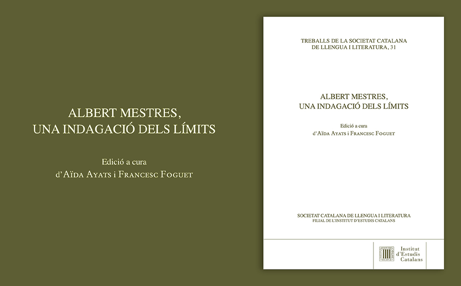 La SCLL publica Albert Mestres, una indagació dels límits