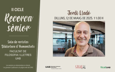 II Cicle de Recerca Sènior amb Jordi Lledó