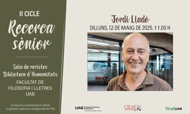 II Cicle de Recerca Sènior amb Jordi Lledó