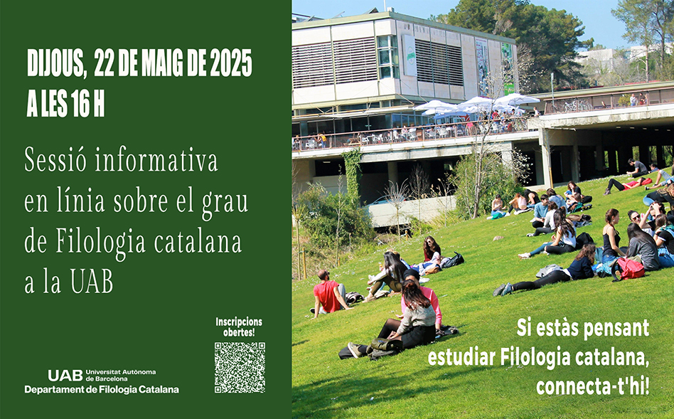 Sessió informativa sobre el grau de Filologia Catalana