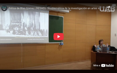 Vídeo de la conferència de Felisa de Blas a la V Jornada Doctoral