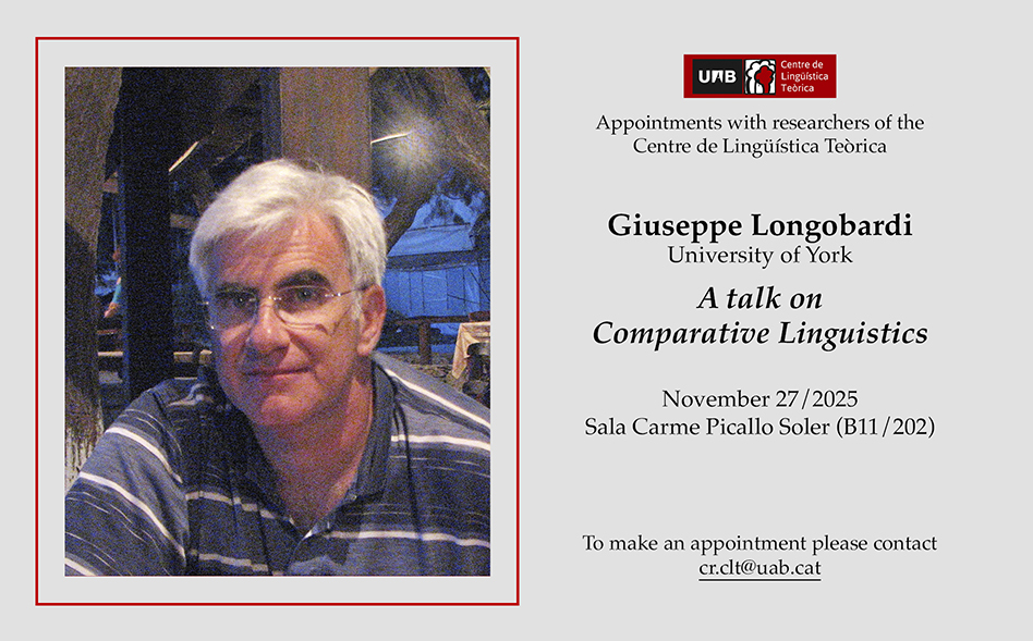 Giuseppe Longobardi: “A talk on Comparative Linguistics”
